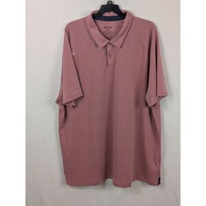 Rhone Delta Pique Button Down Polo Shirt Purple Men's Size 2XL/XXL